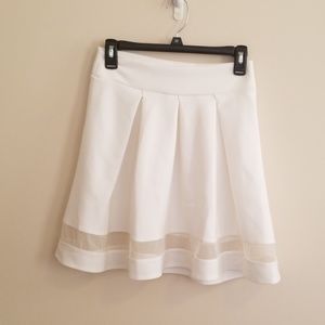 Charlotte Russe White Skater Skirt